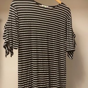 striped soft dress